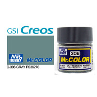 Gunze Mr Color C306 Semi Gloss Grey FS36270 10mL Lacquer Paint