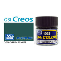 Gunze Mr Color C309 Semi Gloss Green FS34079 10mL Lacquer Paint