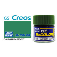 Gunze Mr Color C312 Semi Gloss Green FS34227 10mL Lacquer Paint