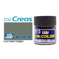 Gunze Mr Color C317 Flat Grey FS36231 10mL Lacquer Paint