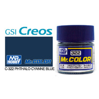 Gunze Mr Color C322 Gloss Phalocyanne Blue 10mL Lacquer Paint