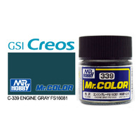 Gunze Mr Color C339 Gloss Engine Grey FS16081 10mL Lacquer Paint