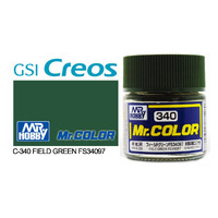 Gunze Mr Color C340 Semi Gloss Field Green FS34097 10mL Lacquer Paint