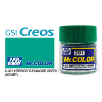 Gunze Mr Color C391 Russian Interior Turquoise Green 10mL Lacquer Paint