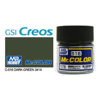 Gunze Mr Color C516 Dark Green 3414 10mL Lacquer Paint