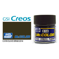 Gunze Mr Color C518 Olive Drab 2314 10mL Lacquer Paint