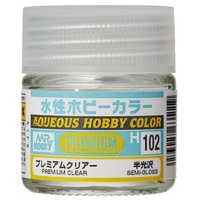 Gunze Mr Hobby Aqueous H102 Premium Clear Semi Gloss