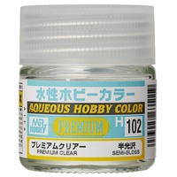 Gunze Mr Hobby Aqueous H102 Premium Clear Semi Gloss