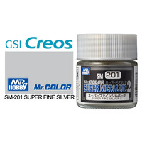 Gunze SM201 Mr. Color Super Metallic 2 Fine Silver 2