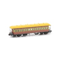 Gopher Models N FO Tuscan And Russet TRIMA Passenger Cars 2 car set