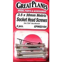 Great Planes SCREW SKTHD 3.5x30mm