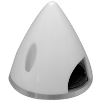 Great Planes Spinner 1-3/4 Nylon Aluminium White