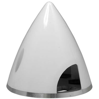 Great Planes Spinner 2-1/4 Nylon Aluminium White