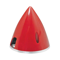 Great Planes Spinner 2-1/2inch Nylon Aluminum Red, GPM-Q4771