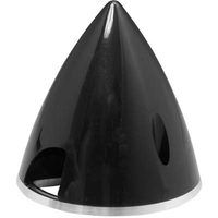 Great Planes Spinner 2-1/2 Nylon Aluminium Black