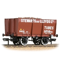 Graham Farish OO 16T Steel Slope-Sided Mineral Wagon 'Stewart & Lloyds' Red [WL]