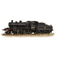 Graham Farish N LMS Ivatt 2MT 46443 BR Lined Black (Late Crest)