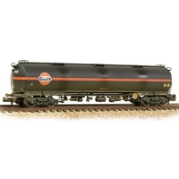 Graham Farish N BR 102T TEA Bogie Tank Wagon 'Gulf' Black - Weathered