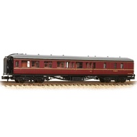 Graham Farish N GWR Hawksworth Brake Second Corridor BR Maroon
