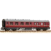 Graham Farish N LMS Stanier Brake Second Corridor BR Maroon