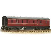 Graham Farish N LMS Stanier 50ft Full Brake LMS Crimson Lake