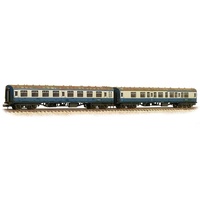 Graham Farish N BR Mk1 2-Coach Pack 'Works Test Train' BR Blue & Grey - Weathered