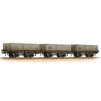 Graham Farish N 5 Plank 3-Wagon Pack BR Grey (Early) - Weathered