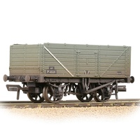 Graham Farish N 7 Plank Wagon End Door BR Grey (Early) - Weathered