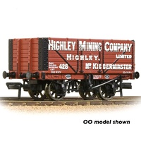 Graham Farish N 7 Plank Wagon End Door 'Highley Mining Company Ltd.' Red