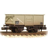Graham Farish N BR 16T Steel Mineral Wagon BR Grey (TOPS) - Weathered
