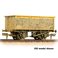 Graham Farish N BR 27T Steel Tippler Wagon BR Engineers Grey & Yellow - Weathered