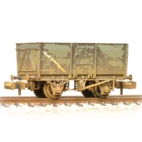 Graham Farish N 16T Steel Slope-Sided Mineral Wagon BR Grey (Early) - Weathered