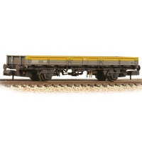 Graham Farish N BR ZAA 'Pike' Open Wagon BR Engineers Grey & Yellow - Weathered