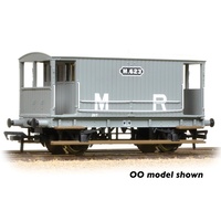 Graham Farish N MR 20T Brake Van Without Duckets Midland Railway Grey