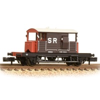 Graham Farish N SR 25T 'Pill Box' Brake Van With Right Hand Duckets SR Brown