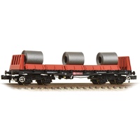 Graham Farish N BR BAA Steel Carrier Wagon BR Railfreight Red - Includes Wagon Load