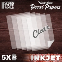 Green Stuff World Waterslide Decals - Inkjet Transparent