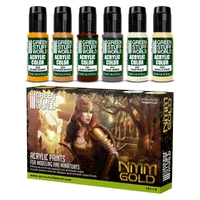 Green Stuff World NMM Gold Paint Set