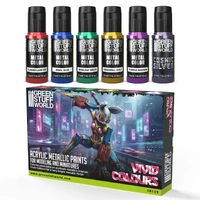 Green Stuff World Vivid Metallic Colours Paint Set