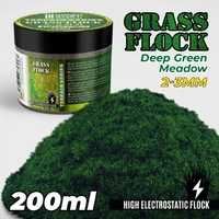 Green Stuff World Static Grass Flock 2-3mm - Deep Green Meadow - 200 ml