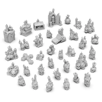 Green Stuff World Skull Cult with candles 1:48-1:35