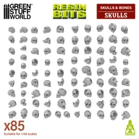 Green Stuff World Resin Skulls 1/48-1/35