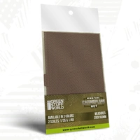 Green Stuff World Miniature Camouflage Nets Khaki 1:48