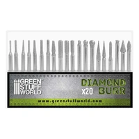 Green Stuff World Diamond Burr Set with 20 tips
