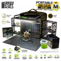 Green Stuff World Miniature Portable Paint Station - Camouflage