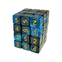 Green Stuff World 36X D6 12mm Dice - Blue Swirl