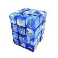 Green Stuff World 36X D6 12mm Dice - Blue White