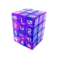 Green Stuff World 36X D6 12mm Dice - Clear Blue/Purple