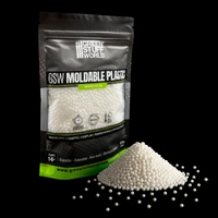 Green Stuff World Moldable thermoplastic beads - White 100g