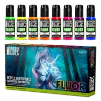 Green Stuff World Fluor Acrylic Paint Set